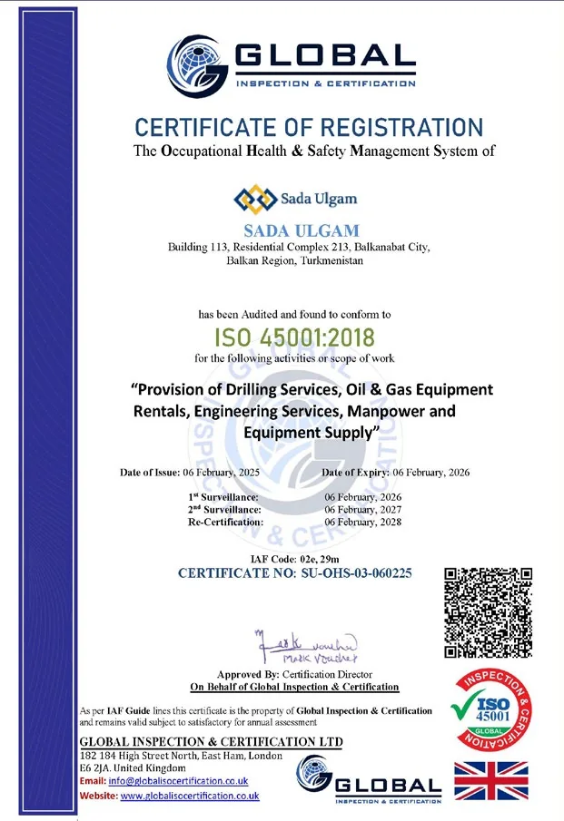ISO 14001:2015 certificate of registration