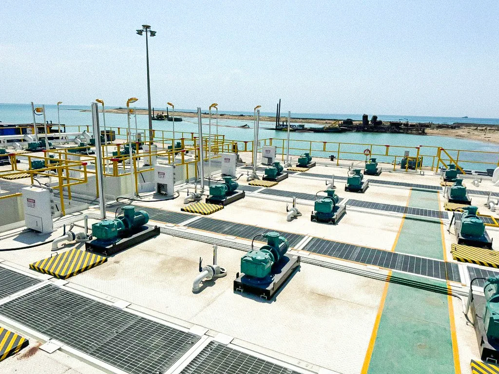 Equipment laid out across the Hazar Harbour yard